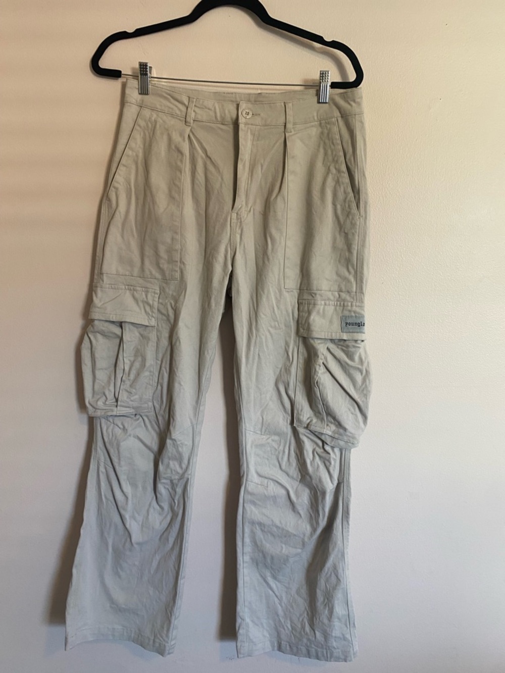 YoungLA Men’s Cargo Pants in Light Tan